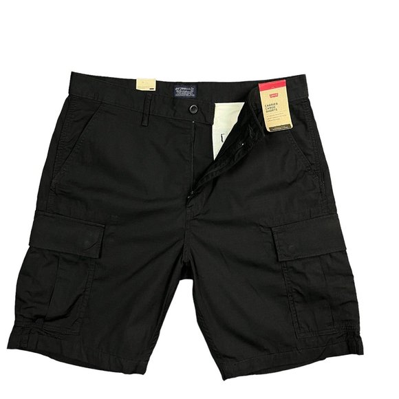 Levis Mens Carrier Cargo Shorts Size 34-36 Black Cotton Casual & Stylish Shorts - Picture 2 of 15